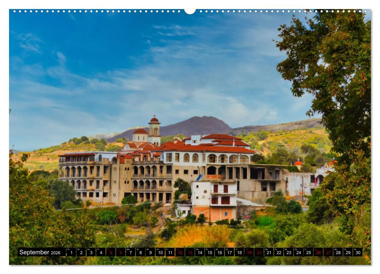 Bild: 9783457384138 | Klöster und Kirchen auf Kreta (hochwertiger Premium Wandkalender...