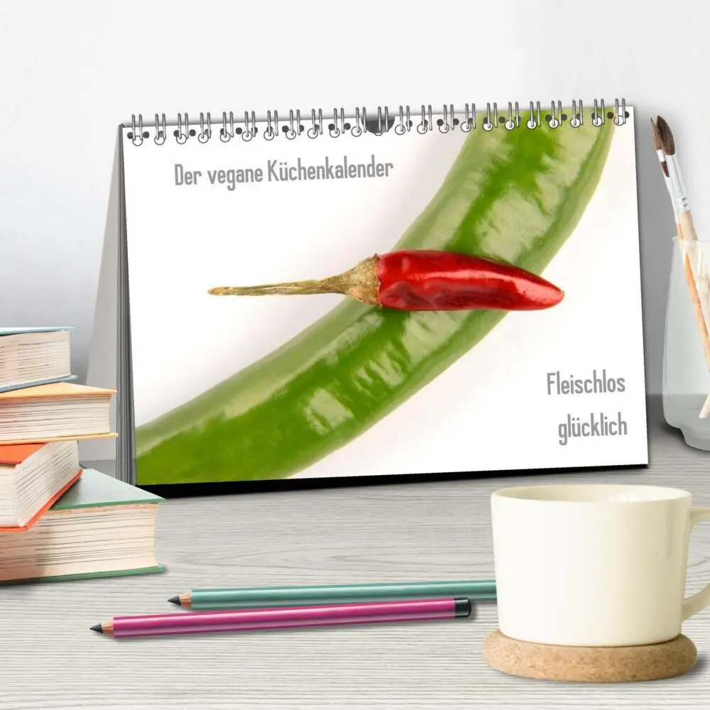 Bild: 9783516094138 | Der vegane Küchenkalender (Tischkalender 2026 DIN A5 quer),...