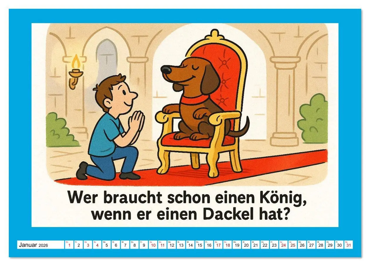 Bild: 9783516614138 | Fehlerfrei. Dackel eben. (hochwertiger Premium Wandkalender 2026...