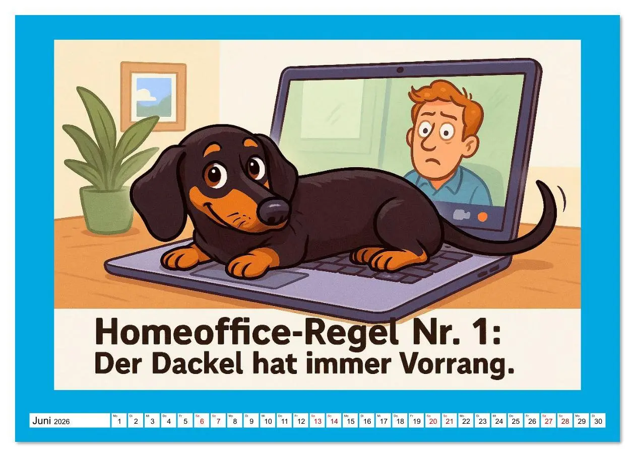 Bild: 9783516614138 | Fehlerfrei. Dackel eben. (hochwertiger Premium Wandkalender 2026...