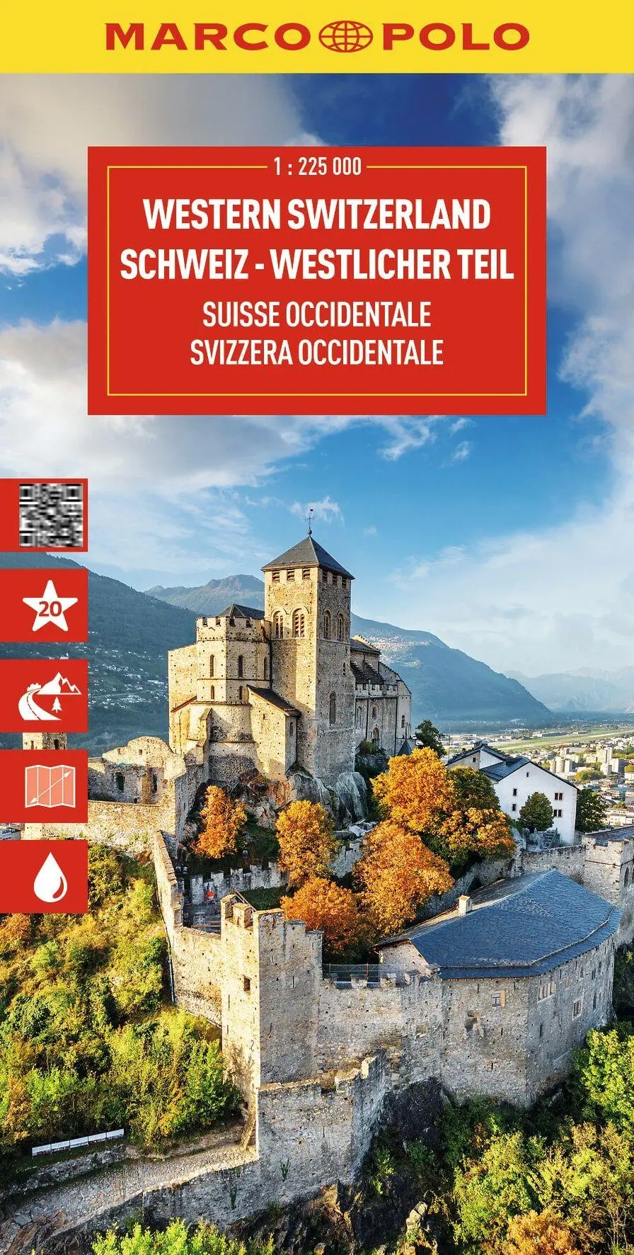Cover: 9783575024138 | MARCO POLO Reisekarte Schweiz 01 Westlicher Teil 1:225.000 | Deutsch