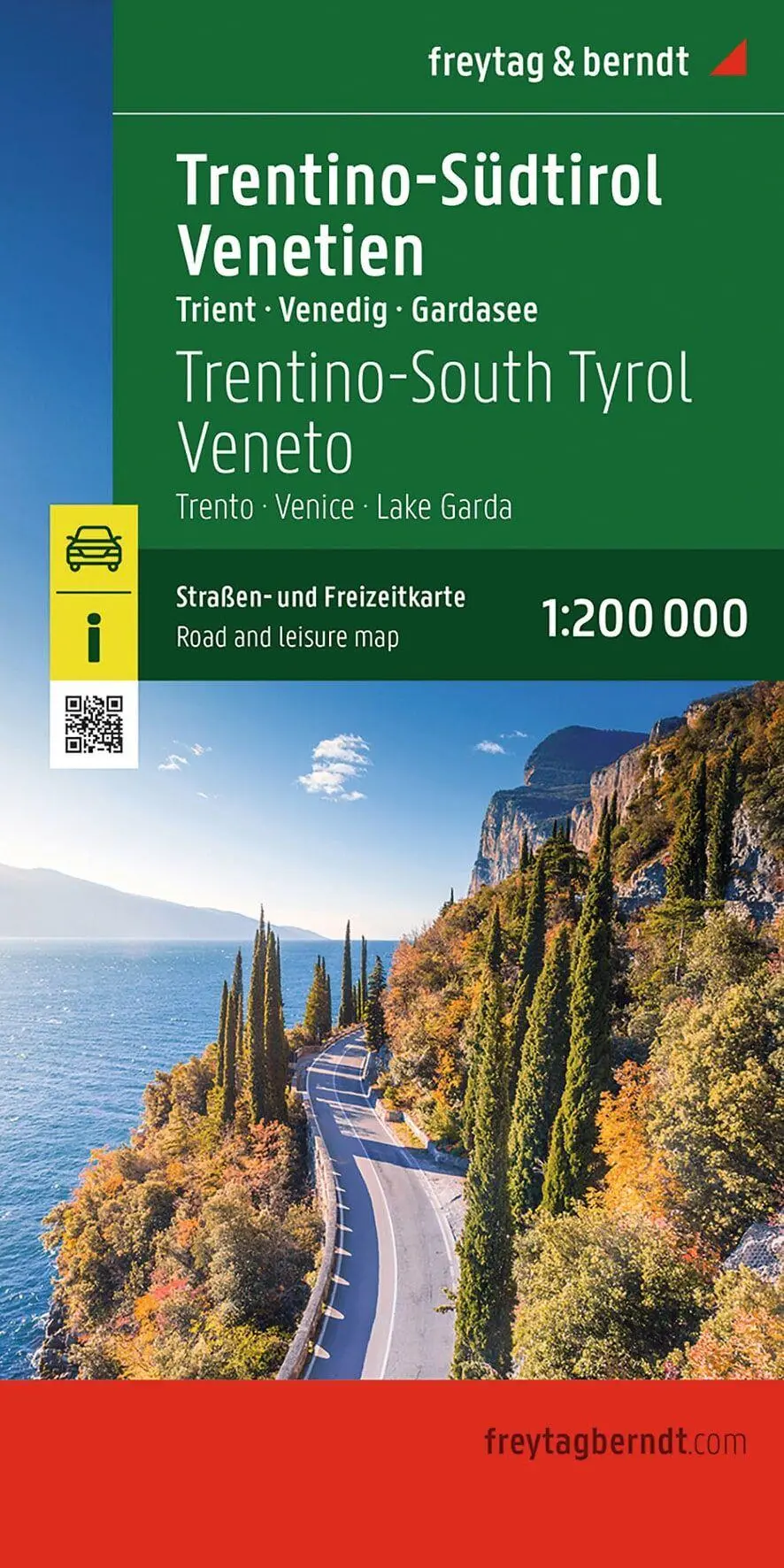 Cover: 9783707924138 | freytag &amp; berndt Straßenkarte Trentino-Südtirol - Venetien 1:200.000