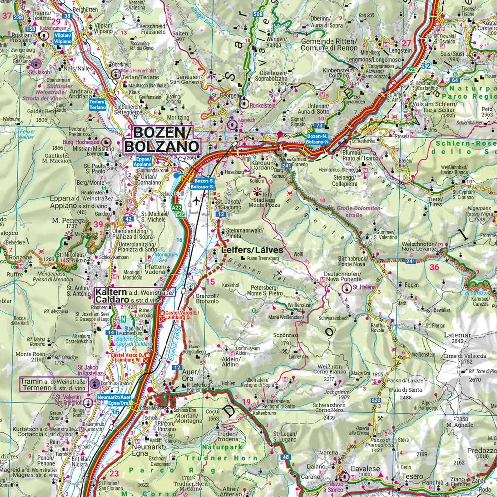 Bild: 9783707924138 | freytag &amp; berndt Straßenkarte Trentino-Südtirol - Venetien 1:200.000