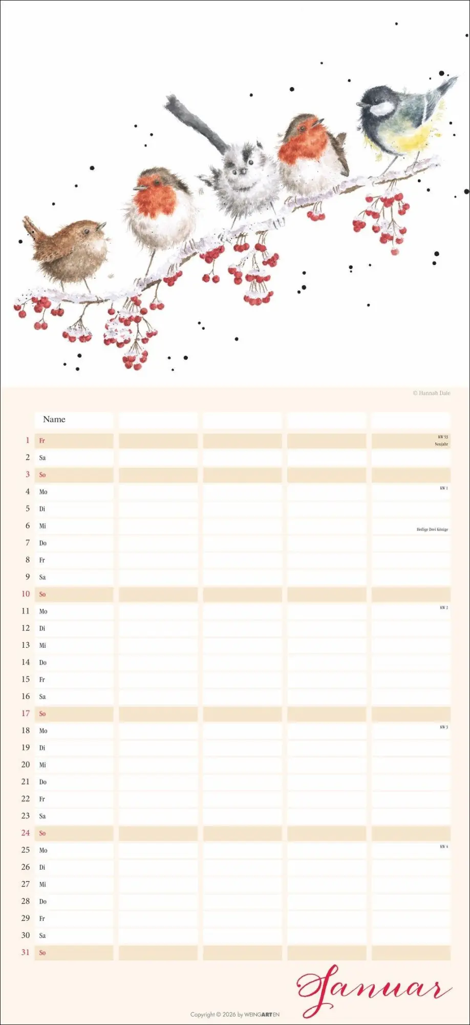 Bild: 9783839904138 | Happy Family Familienplaner 2027 | Hannah Dale | Kalender | 15 S.