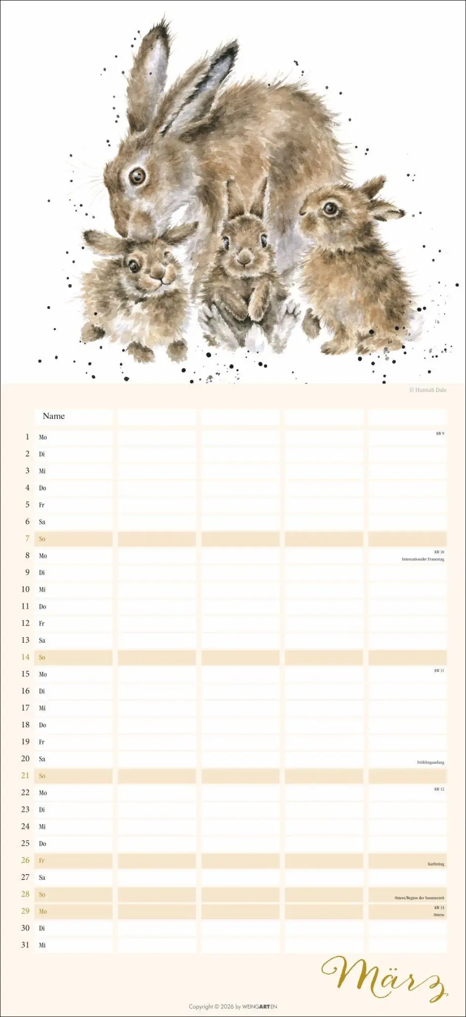 Bild: 9783839904138 | Happy Family Familienplaner 2027 | Hannah Dale | Kalender | 15 S.