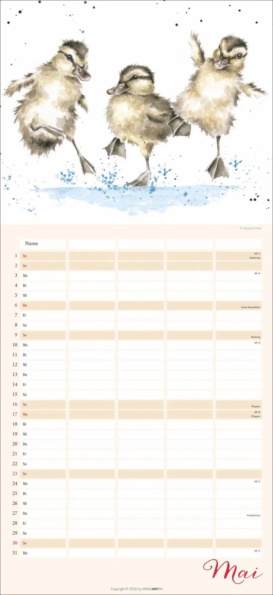 Bild: 9783839904138 | Happy Family Familienplaner 2027 | Hannah Dale | Kalender | 15 S.