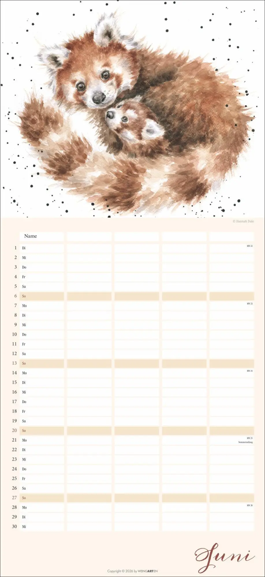 Bild: 9783839904138 | Happy Family Familienplaner 2027 | Hannah Dale | Kalender | 15 S.