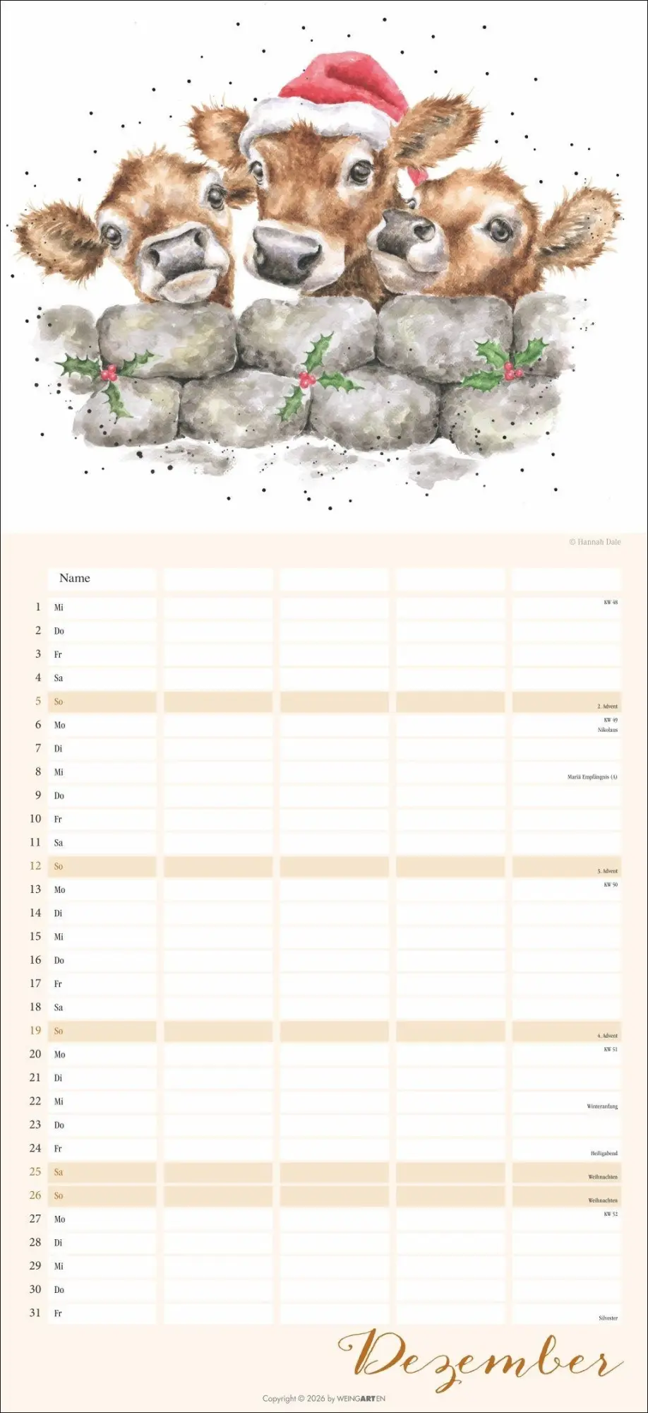 Bild: 9783839904138 | Happy Family Familienplaner 2027 | Hannah Dale | Kalender | 15 S.