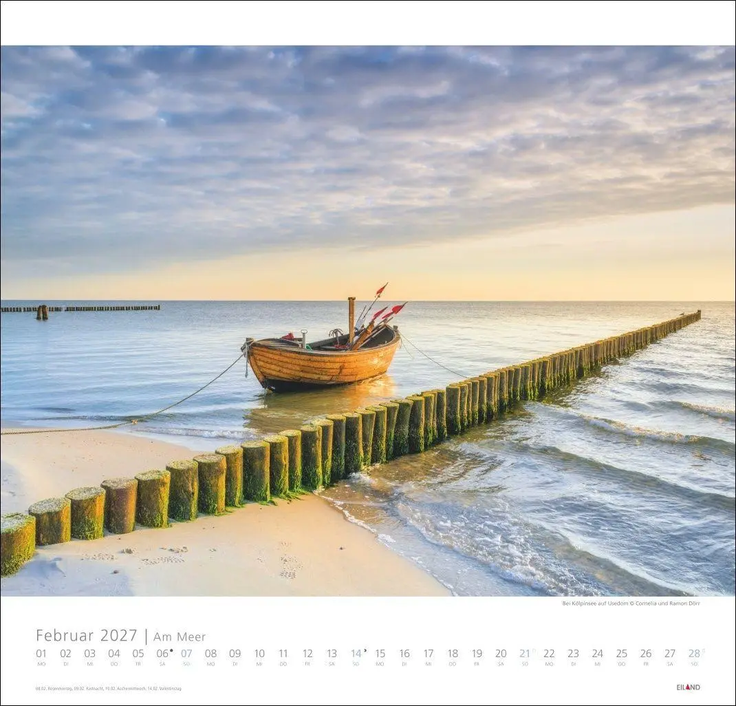 Bild: 9783964024138 | Am Meer Edition Kalender 2027 - Sand, Wind und Wellen | Hans Jessel
