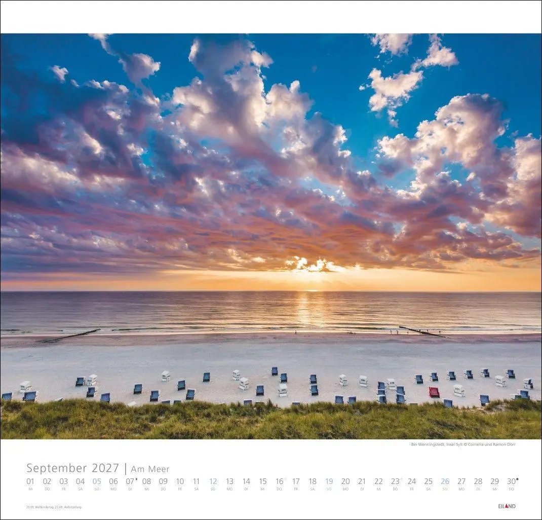 Bild: 9783964024138 | Am Meer Edition Kalender 2027 - Sand, Wind und Wellen | Hans Jessel