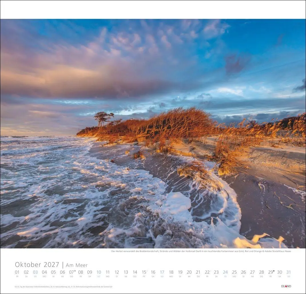 Bild: 9783964024138 | Am Meer Edition Kalender 2027 - Sand, Wind und Wellen | Hans Jessel