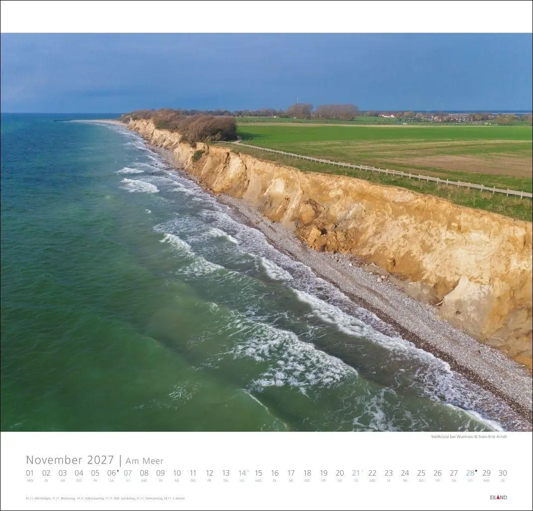 Bild: 9783964024138 | Am Meer Edition Kalender 2027 - Sand, Wind und Wellen | Hans Jessel