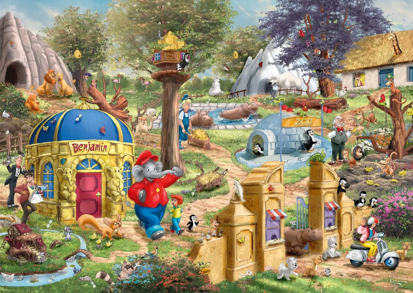 Bild: 4001504584238 | Benjamin Blümchen, Ein Tag im Neustädter Zoo | Spiel | Schachtel