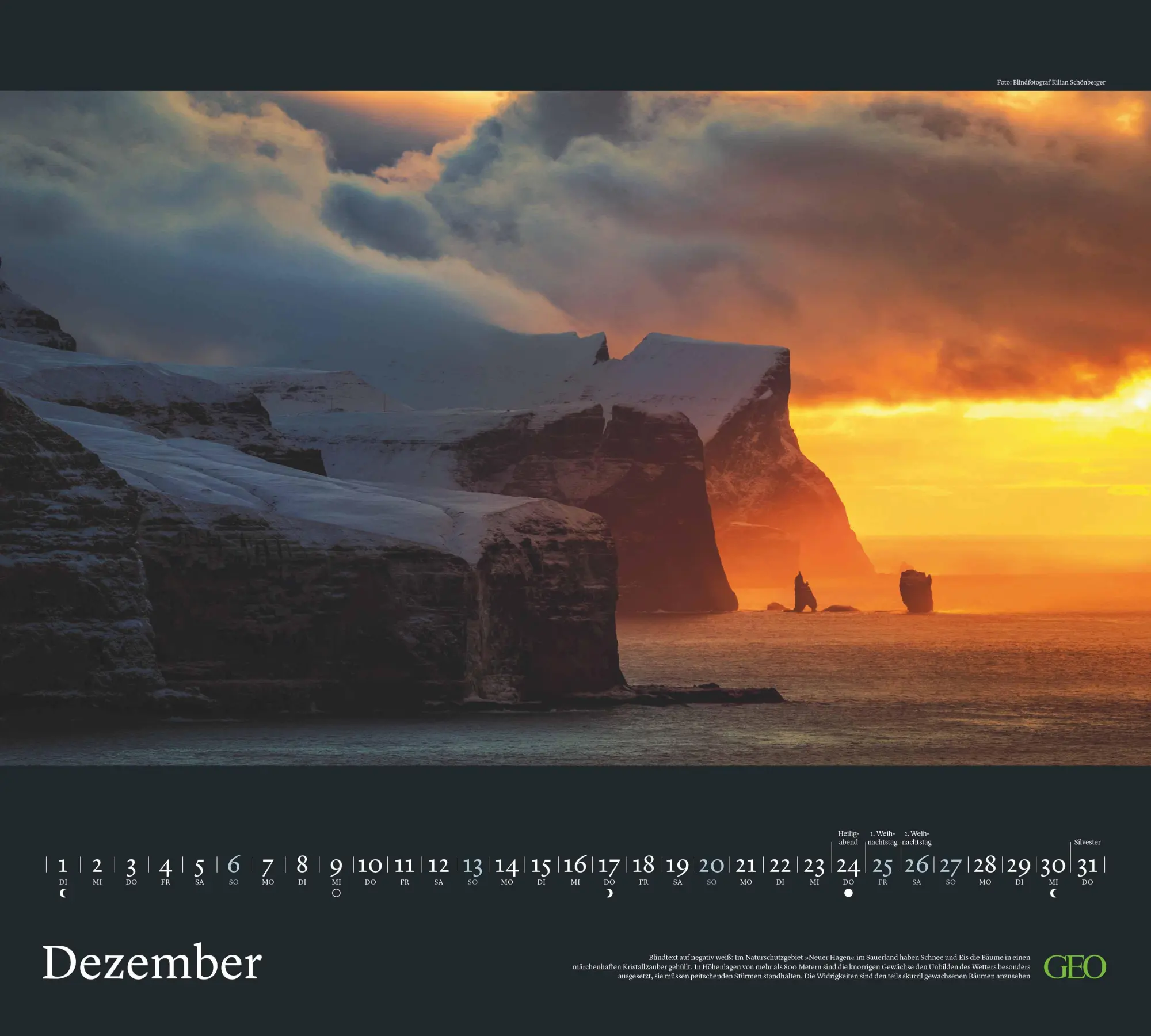 Bild: 4069095004238 | GEO Im Licht des Nordens 2026 - Wand-Kalender - Reise-Kalender -...