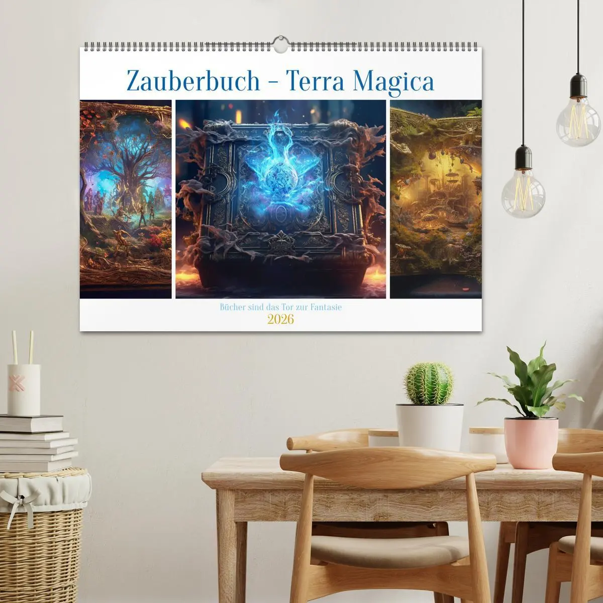 Bild: 9783457514238 | Zauberbuch - Terra Magica (Wandkalender 2026 DIN A2 quer), CALVENDO...