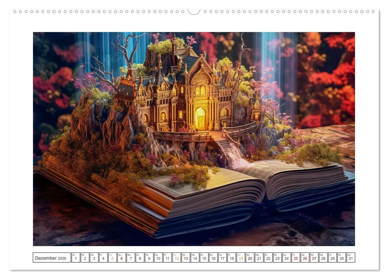 Bild: 9783457514238 | Zauberbuch - Terra Magica (Wandkalender 2026 DIN A2 quer), CALVENDO...