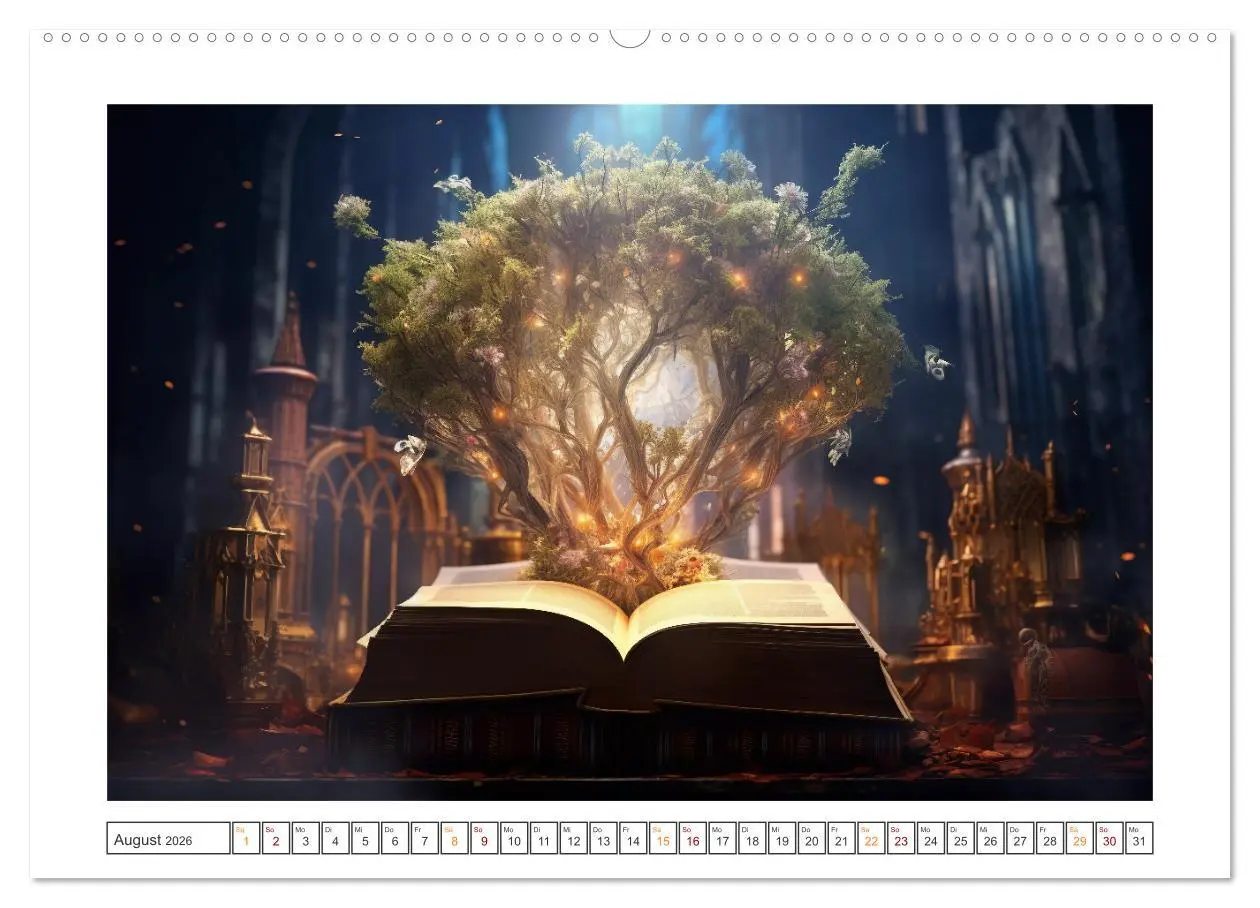 Bild: 9783457514238 | Zauberbuch - Terra Magica (Wandkalender 2026 DIN A2 quer), CALVENDO...