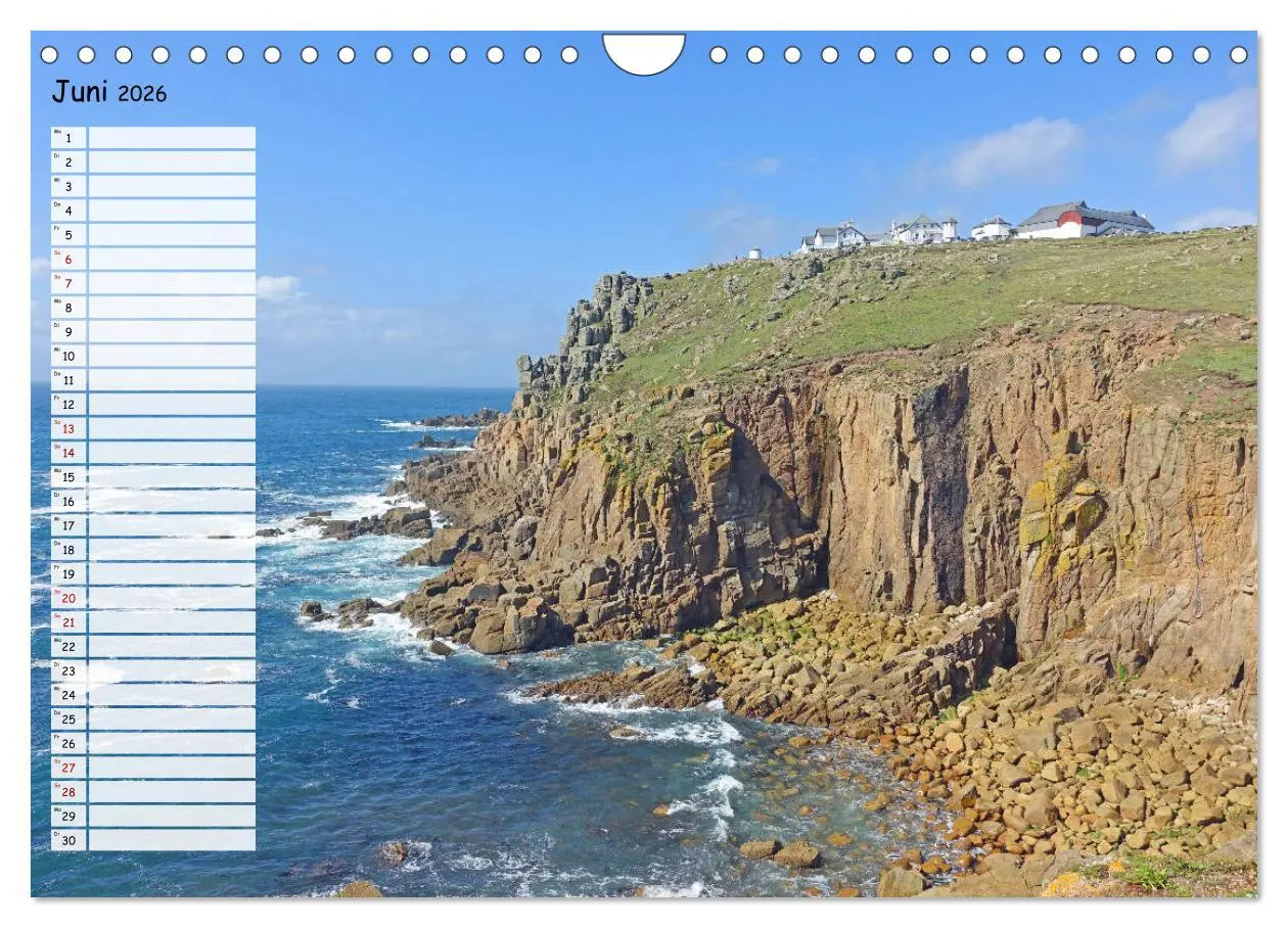 Bild: 9783457824238 | Cornwall. Terminkalender (Wandkalender 2026 DIN A4 quer), CALVENDO...