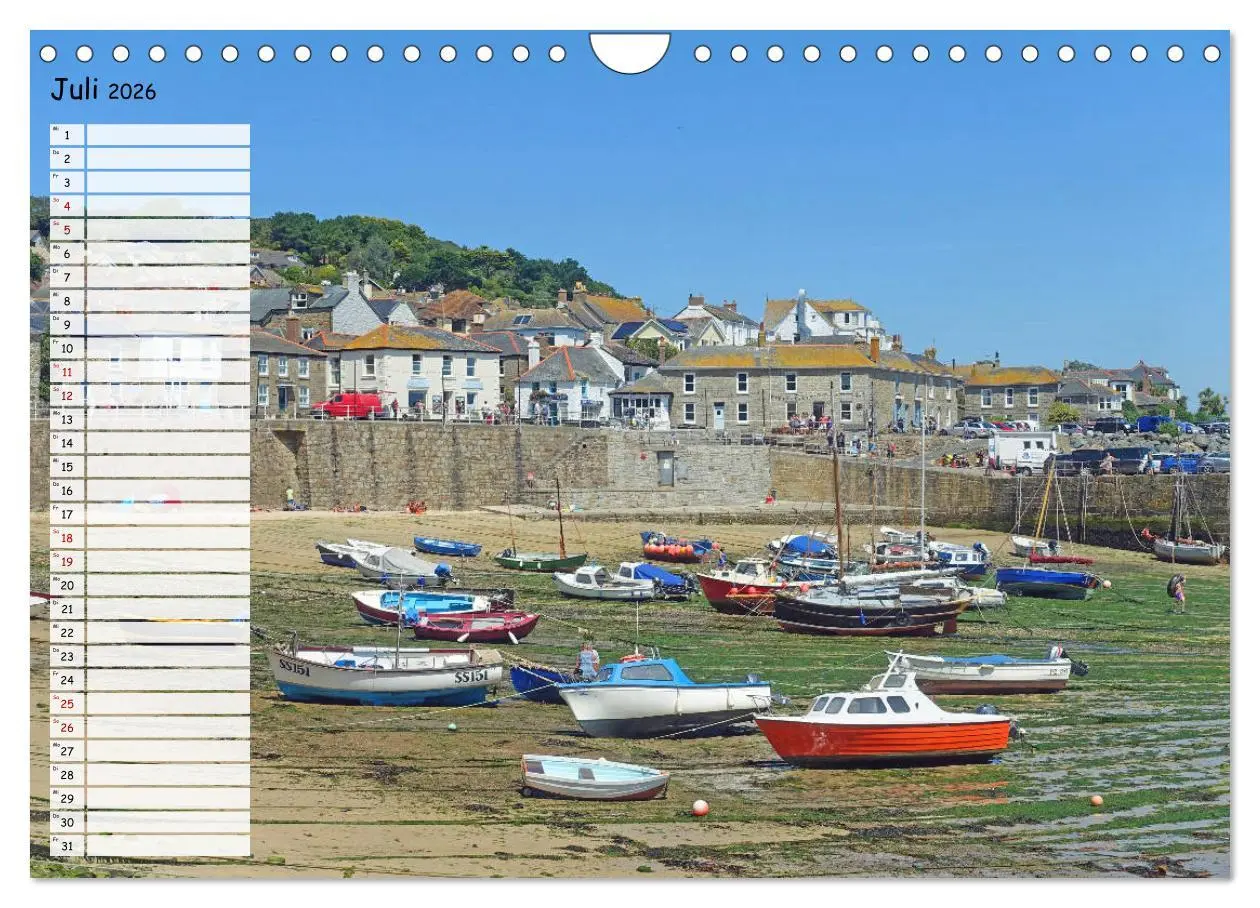 Bild: 9783457824238 | Cornwall. Terminkalender (Wandkalender 2026 DIN A4 quer), CALVENDO...