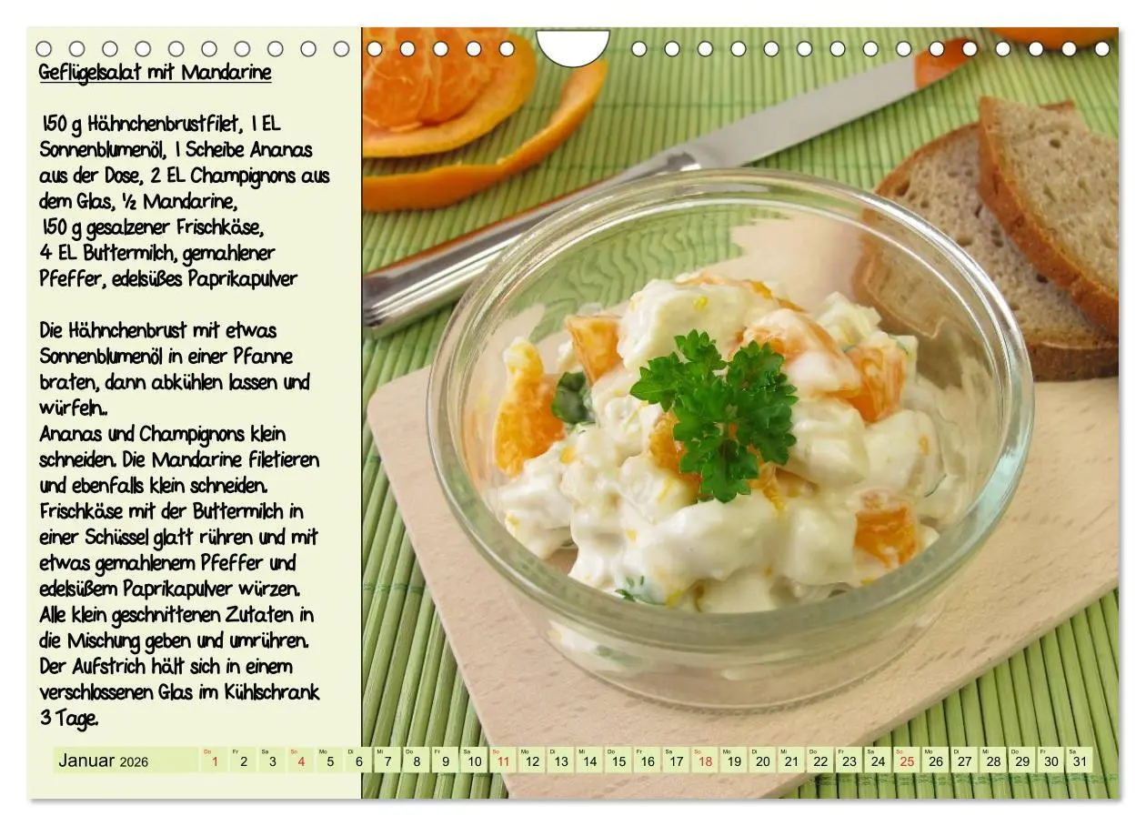 Bild: 9783516224238 | Leckere Aufstriche - Ein Kalender mit Rezepten (Wandkalender 2026...
