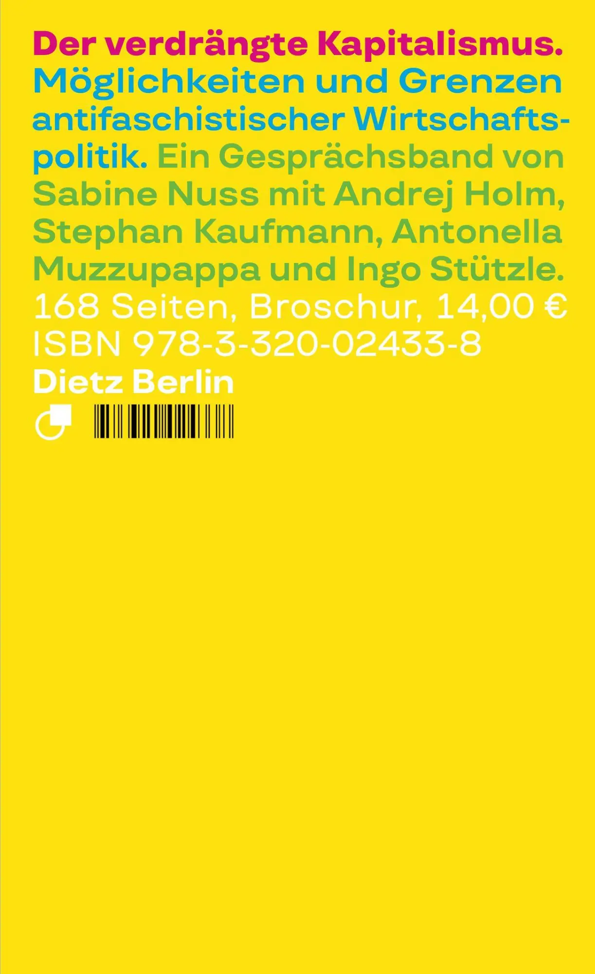Cover: 9783320024338 | Der verdrängte Kapitalismus | Sabine Nuss | Taschenbuch | 128 S.