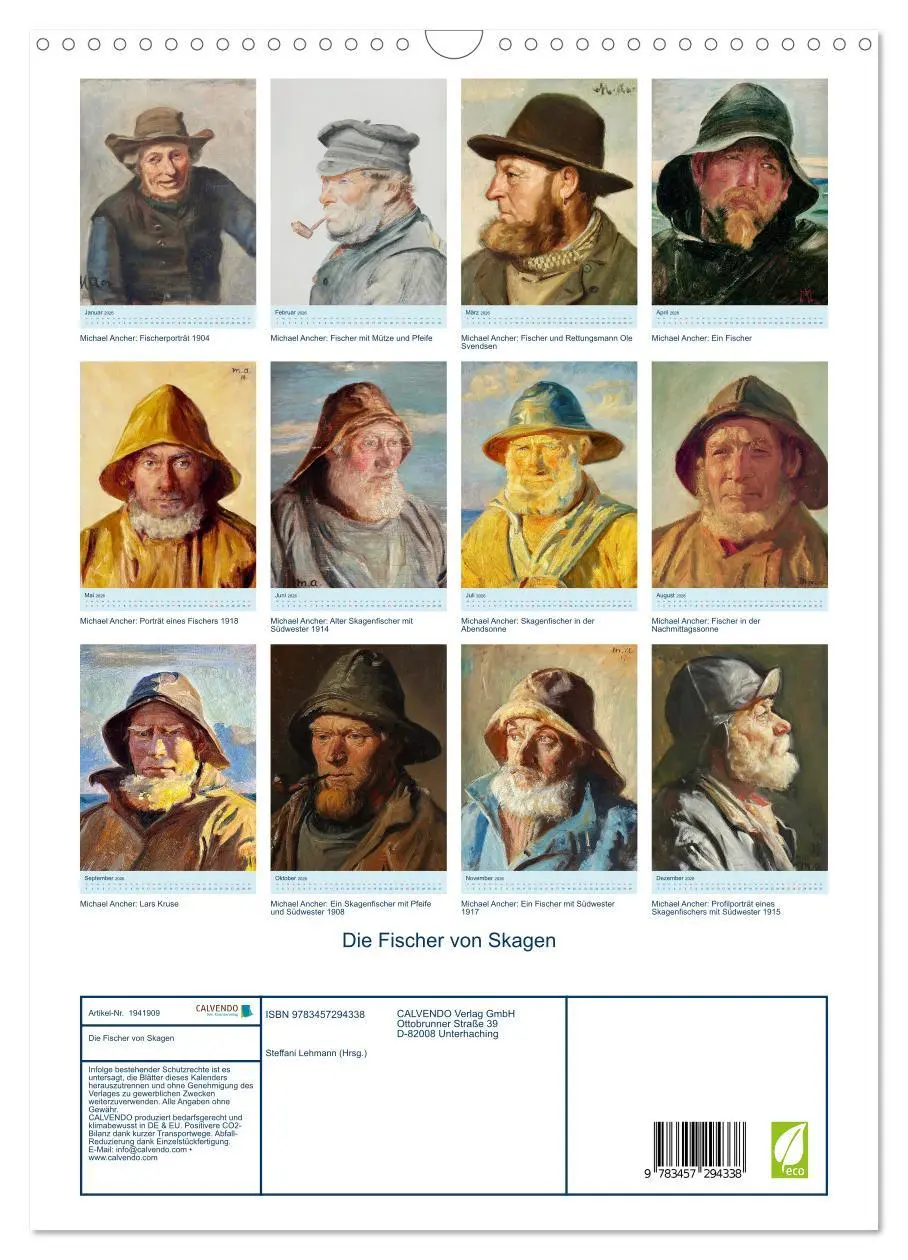 Bild: 9783457294338 | Die Fischer von Skagen (Wandkalender 2026 DIN A3 hoch), CALVENDO...