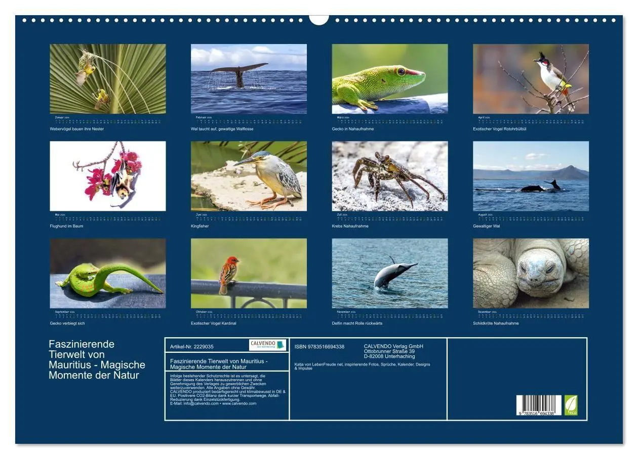 Bild: 9783516694338 | Faszinierende Tierwelt von Mauritius - Magische Momente der Natur...
