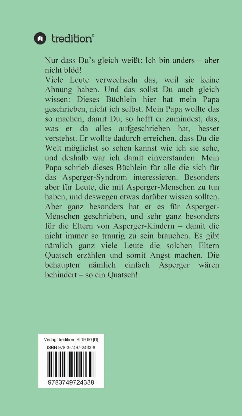 Rückseite: 9783749724338 | Die Wahrheit über Asperger-Autisten | Günter Förster | Buch | 216 S.