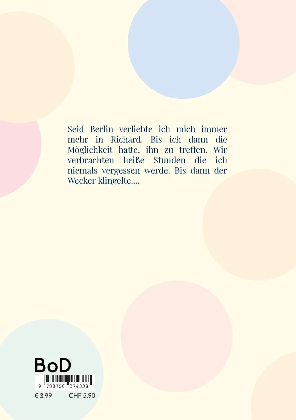 Rückseite: 9783756274338 | Ein Traum der niemals wahr wird | für Richard | Maria Kropp | Buch