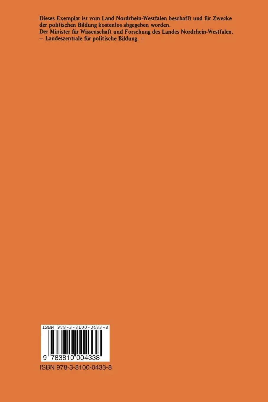 Rückseite: 9783810004338 | Effizienz und Emanzipation | Wolfgang Sander | Taschenbuch | xii
