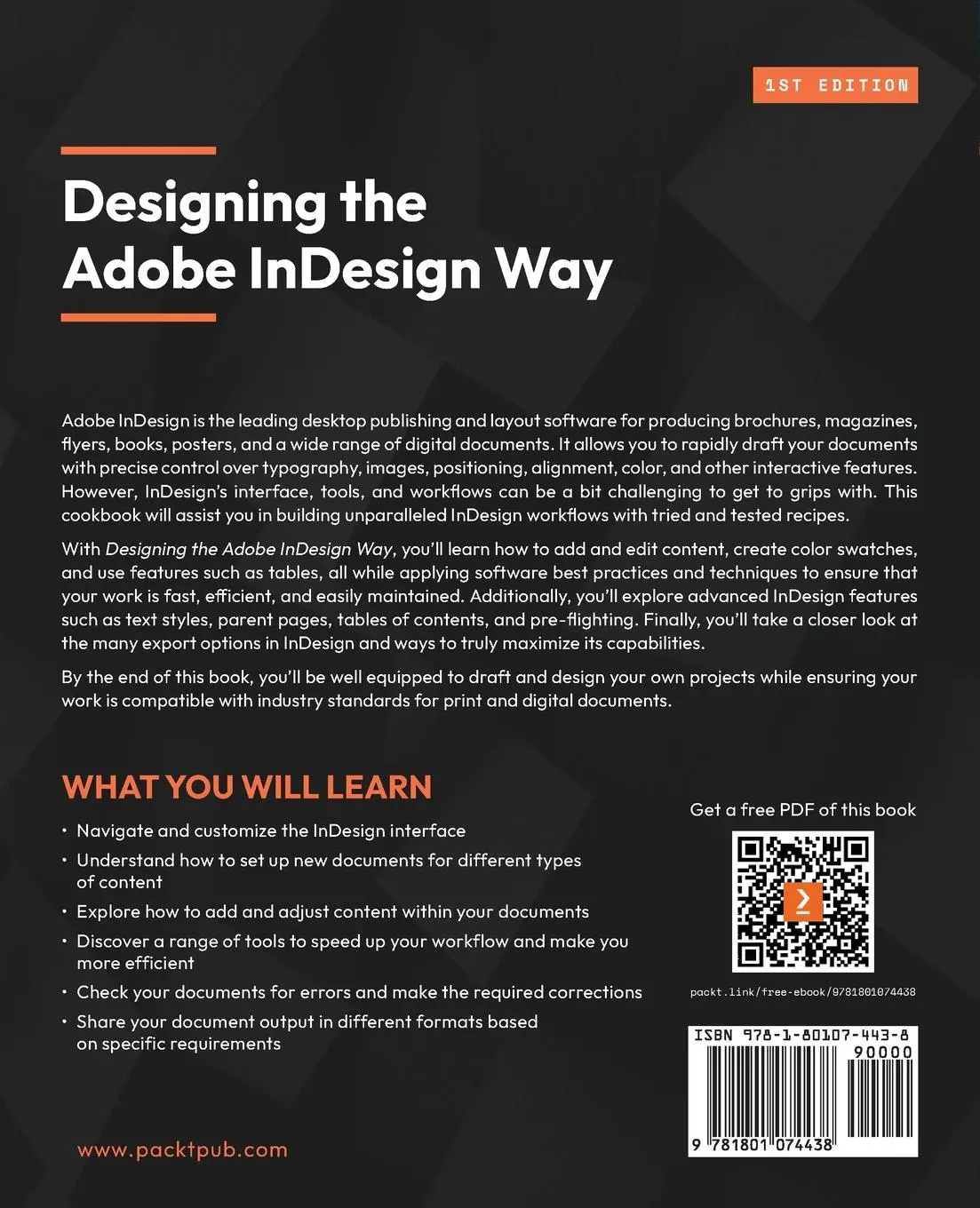 Rückseite: 9781801074438 | Designing the Adobe InDesign Way | Andy Gardiner | Taschenbuch | 2023