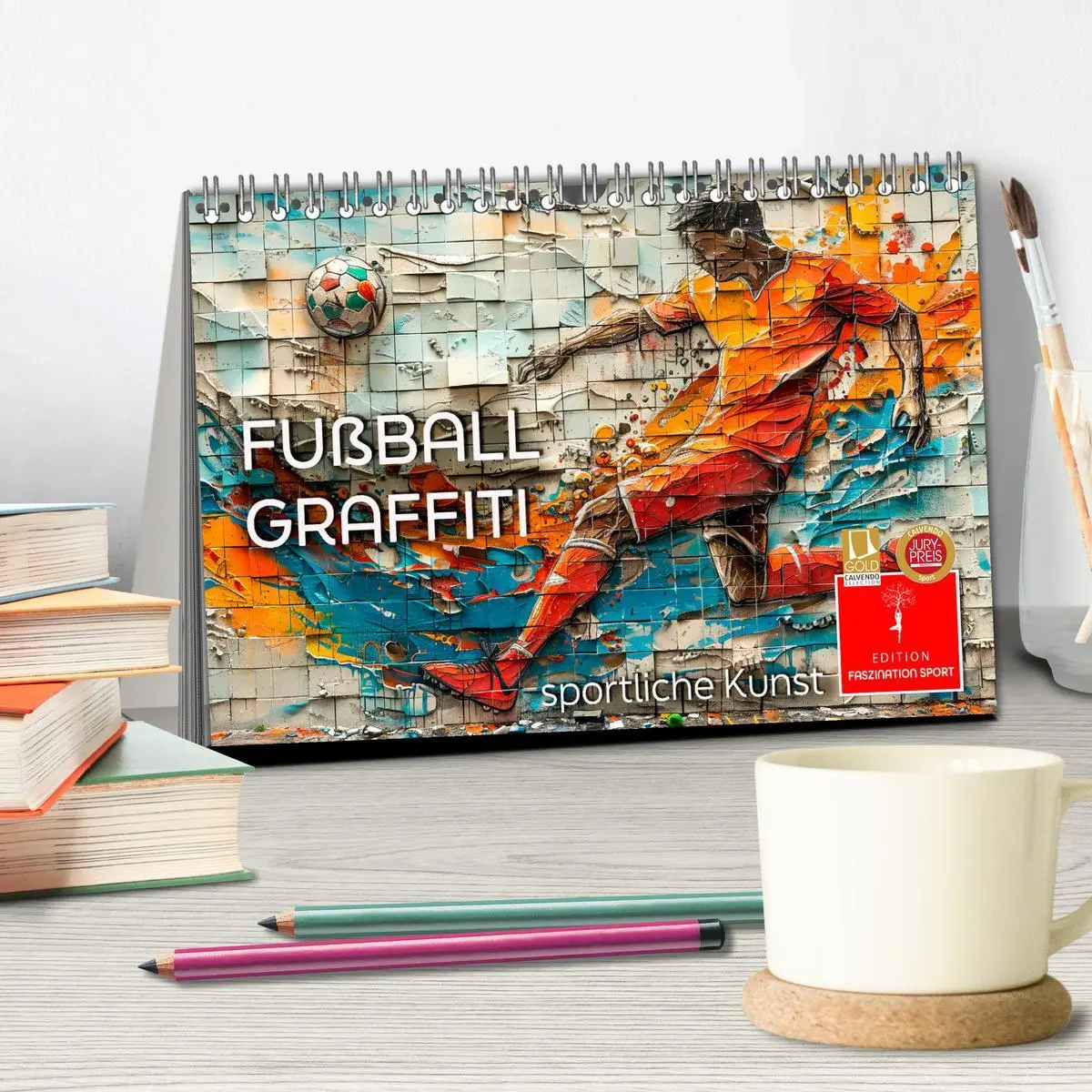 Bild: 9783457284438 | Fußball Graffiti - sportliche Kunst (Tischkalender 2026 DIN A5...