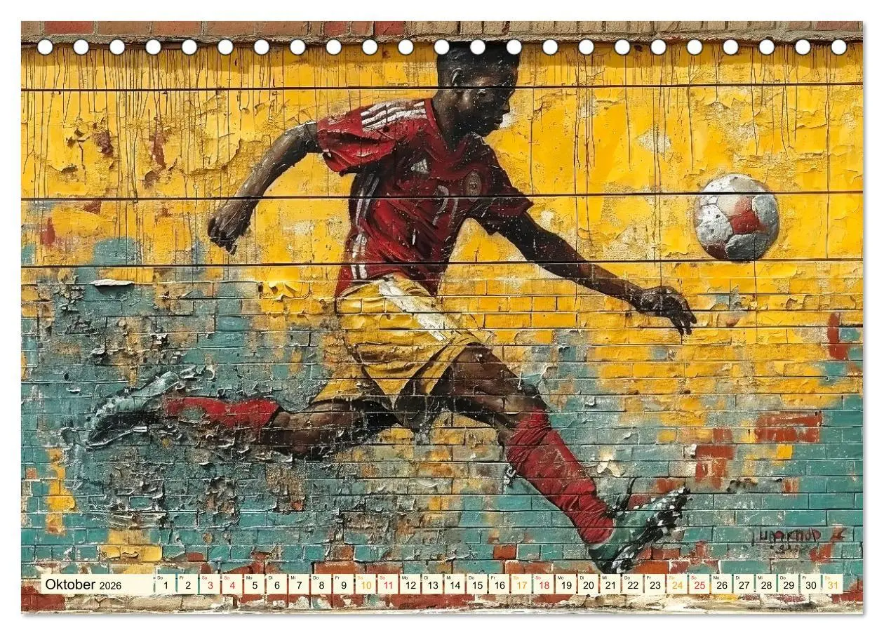 Bild: 9783457284438 | Fußball Graffiti - sportliche Kunst (Tischkalender 2026 DIN A5...