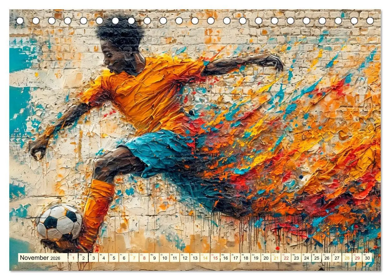 Bild: 9783457284438 | Fußball Graffiti - sportliche Kunst (Tischkalender 2026 DIN A5...