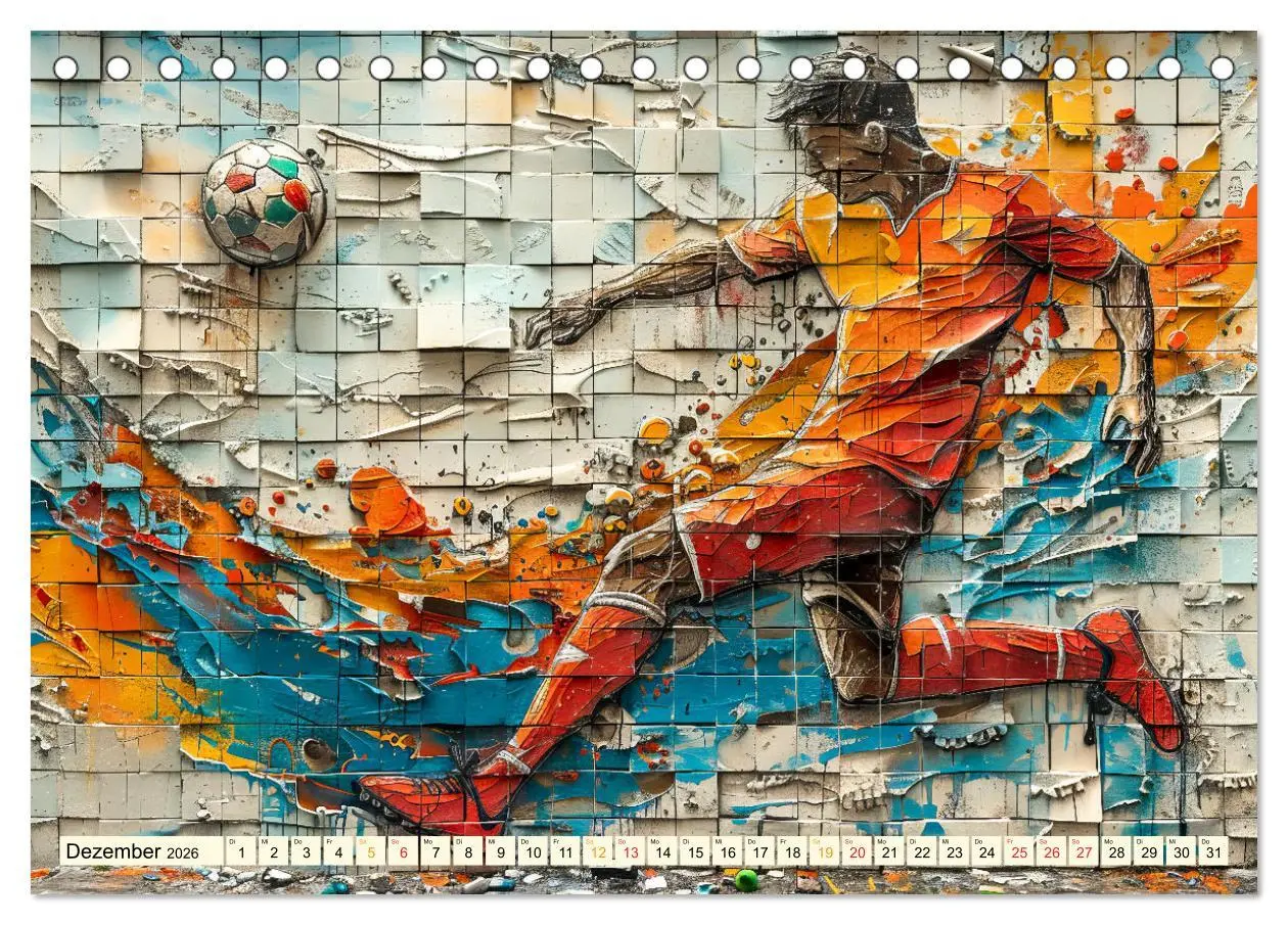 Bild: 9783457284438 | Fußball Graffiti - sportliche Kunst (Tischkalender 2026 DIN A5...