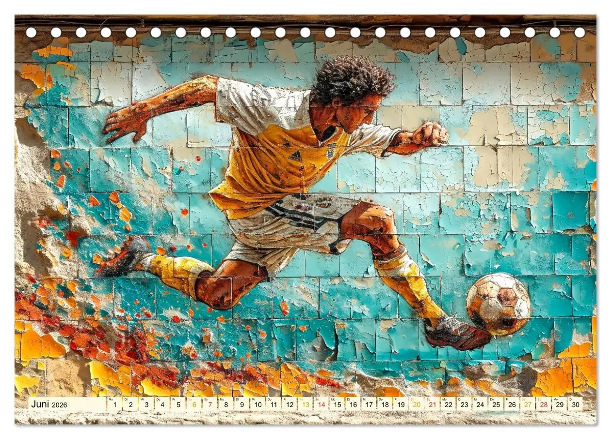 Bild: 9783457284438 | Fußball Graffiti - sportliche Kunst (Tischkalender 2026 DIN A5...