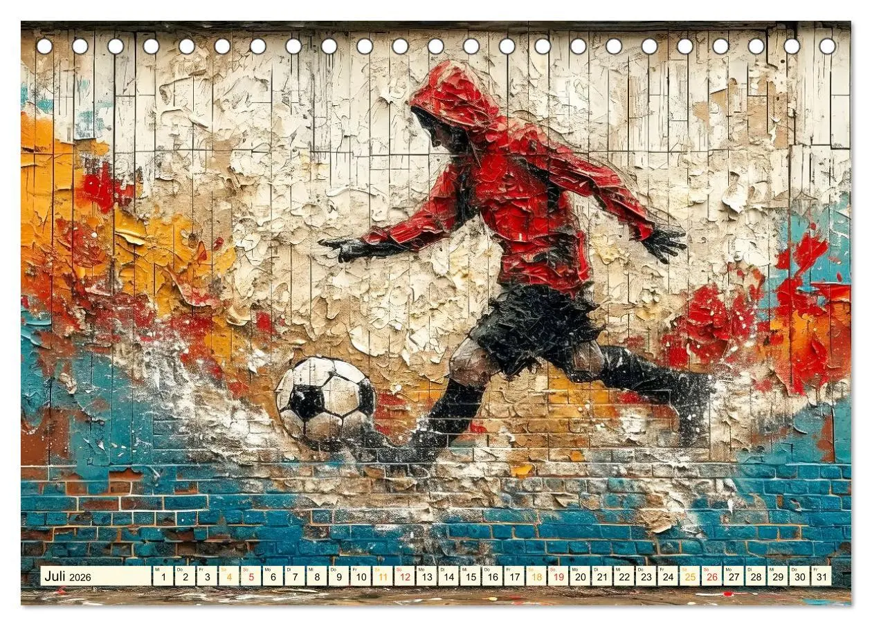 Bild: 9783457284438 | Fußball Graffiti - sportliche Kunst (Tischkalender 2026 DIN A5...