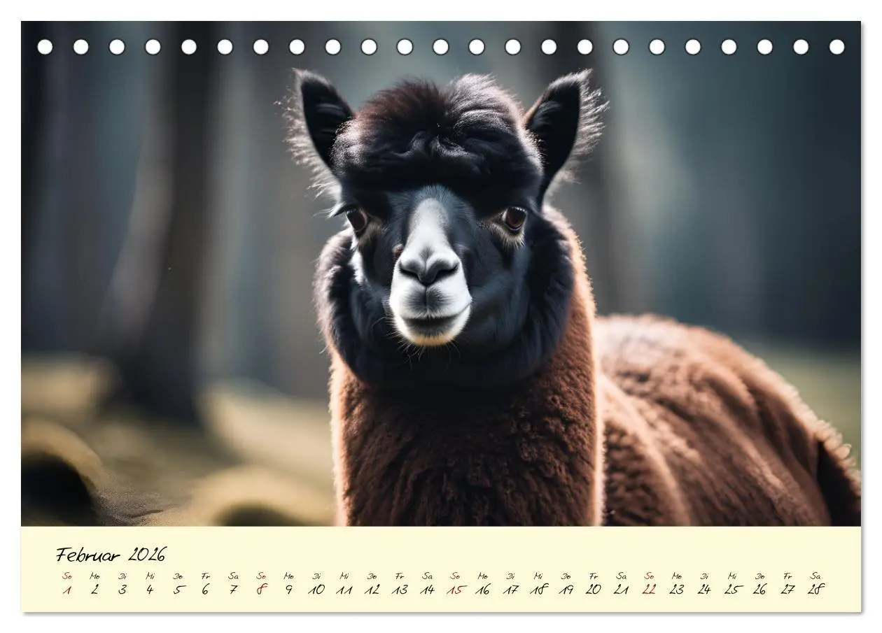 Bild: 9783457354438 | Alpakas, die sanften Andenbewohner (Tischkalender 2026 DIN A5...