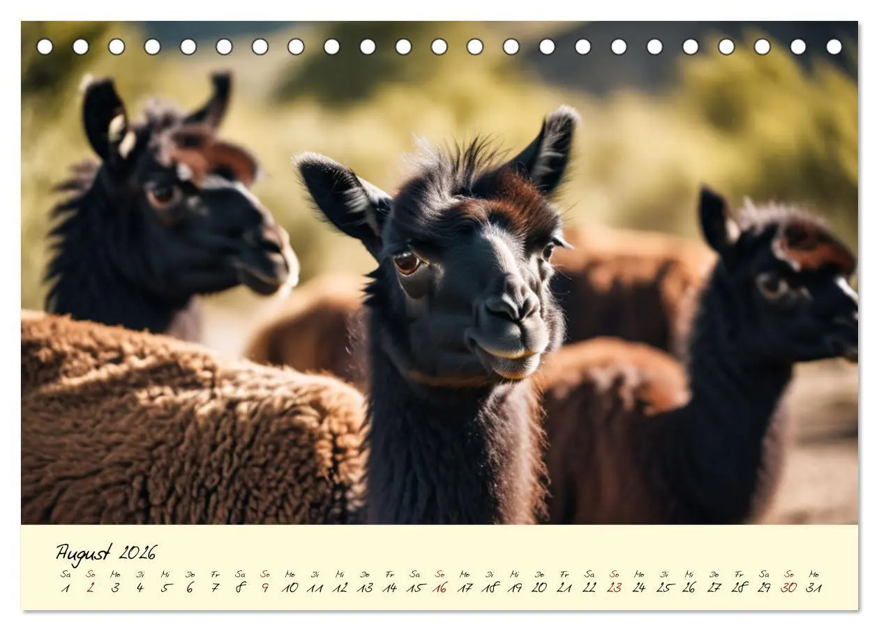 Bild: 9783457354438 | Alpakas, die sanften Andenbewohner (Tischkalender 2026 DIN A5...