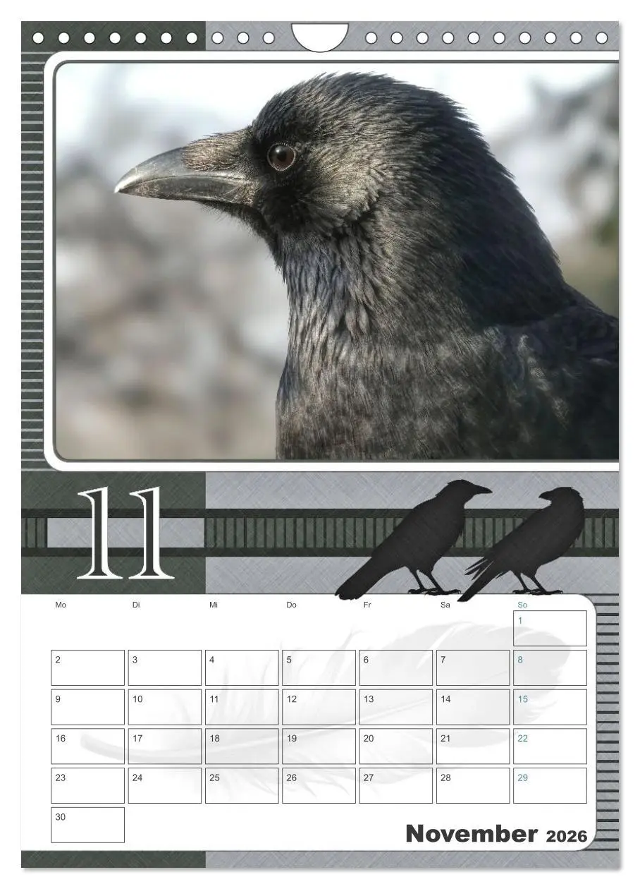 Bild: 9783457734438 | Krähen - Clever notiert! Mit Köpfchen durchs ganze Jahr...