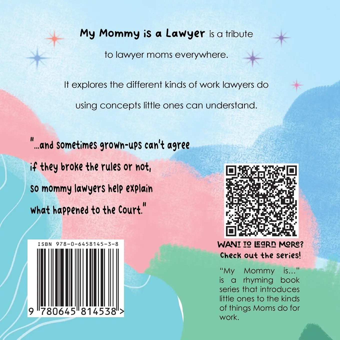 Rückseite: 9780645814538 | My Mommy is a Lawyer | Stephanie-Kate Bratton | Taschenbuch | Englisch