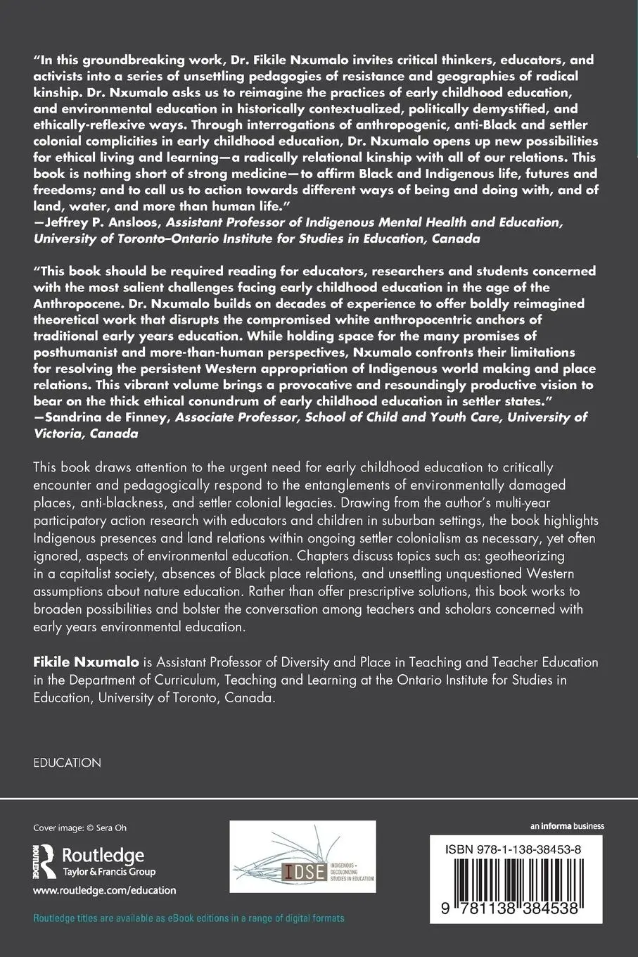 Rückseite: 9781138384538 | Decolonizing Place in Early Childhood Education | Fikile Nxumalo