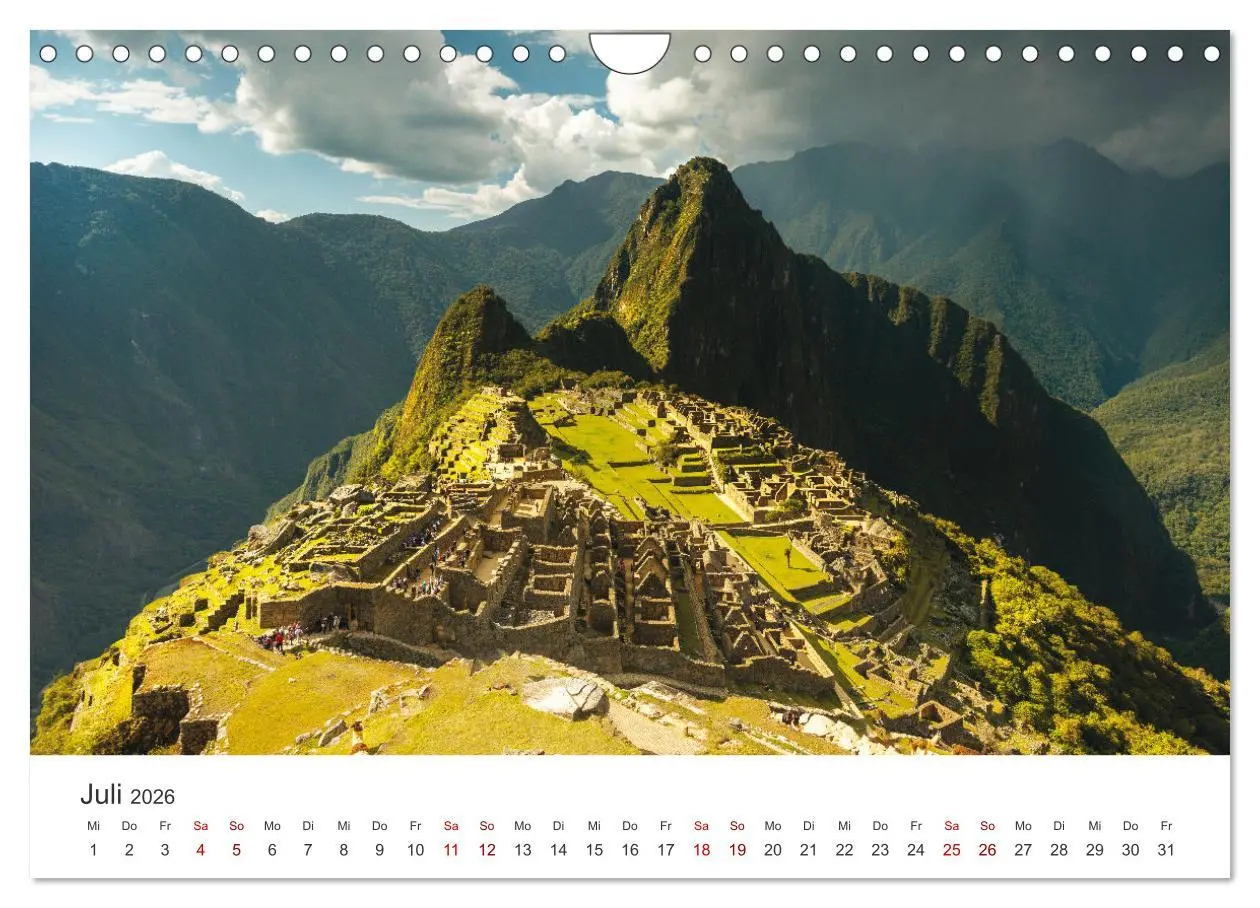 Bild: 9783457344538 | Geheimnisvolles Peru (Wandkalender 2026 DIN A4 quer), CALVENDO...