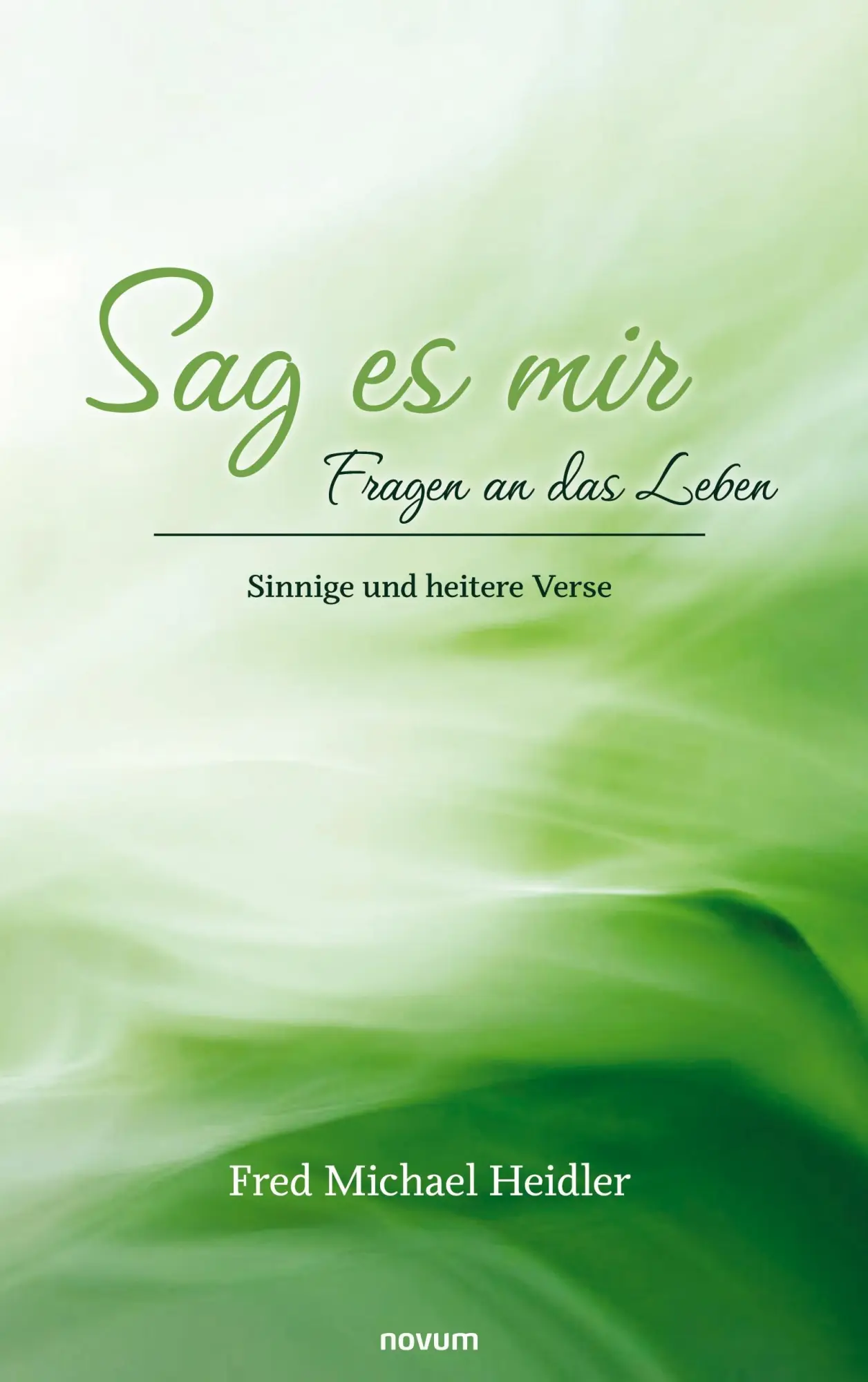 Cover: 9783711604538 | Sag es mir - Fragen an das Leben | Sinnige und heitere Verse | Heidler