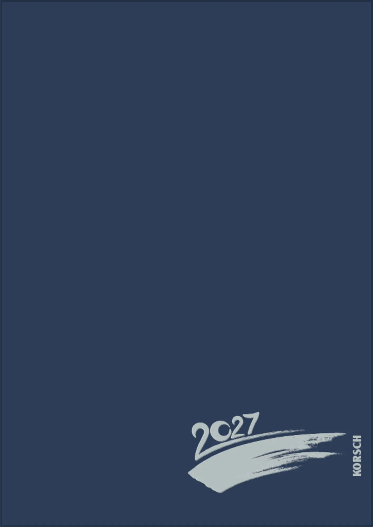 Cover: 9783819304538 | Foto-Malen-Basteln A4 dunkelblau mit Folienprägung 2027 | Korsch