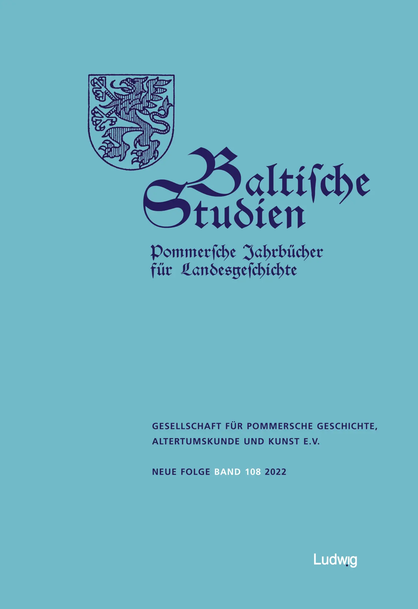Cover: 9783869354538 | Baltische Studien, Pommersche Jahrbücher für Landesgeschichte | Buch