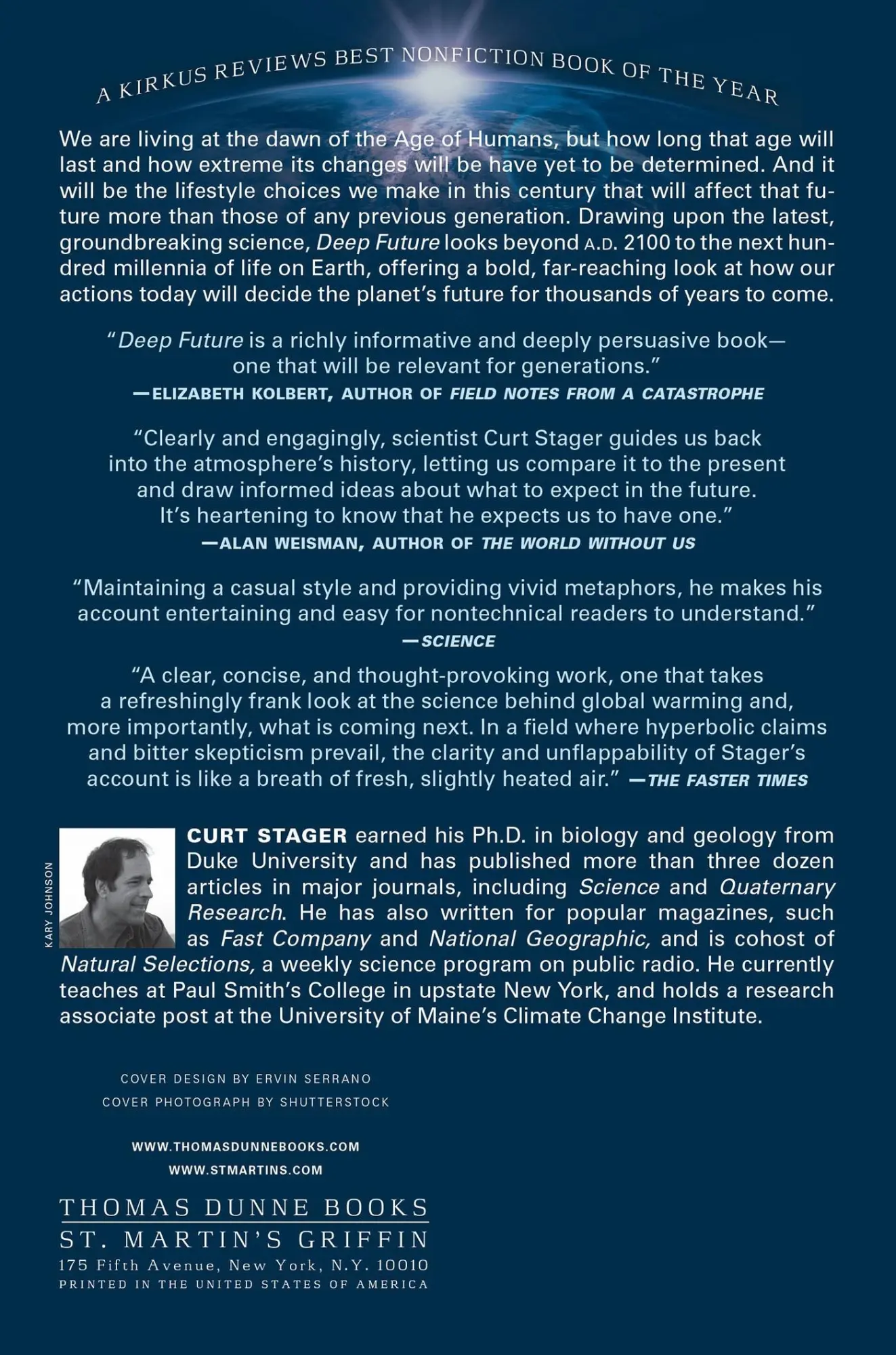 Rückseite: 9780312614638 | DEEP FUTURE | Curt Stager | Taschenbuch | Kartoniert / Broschiert