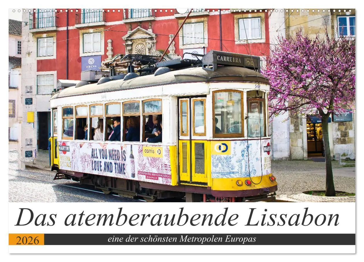 Cover: 9783457644638 | Das atemberaubende Lissabon (Wandkalender 2026 DIN A2 quer),...