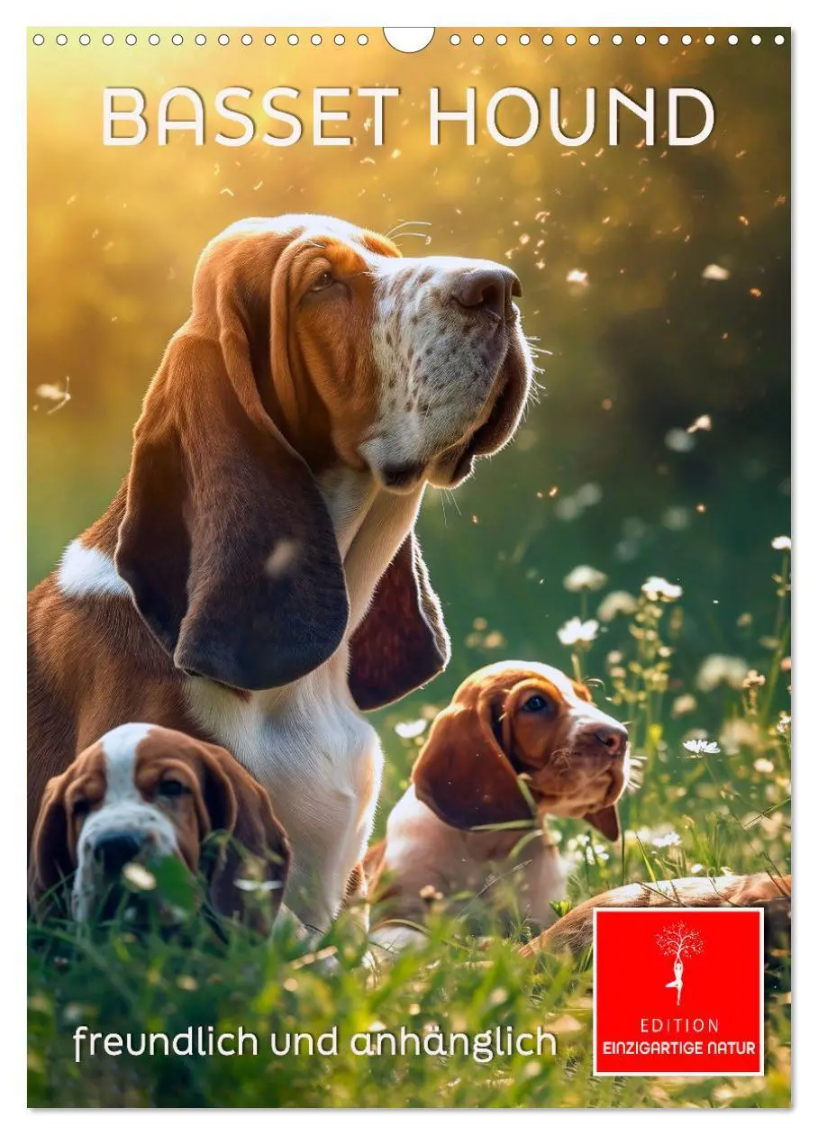 Cover: 9783516284638 | Basset Hound - freundlich und anhänglich (Wandkalender 2026 DIN A3...