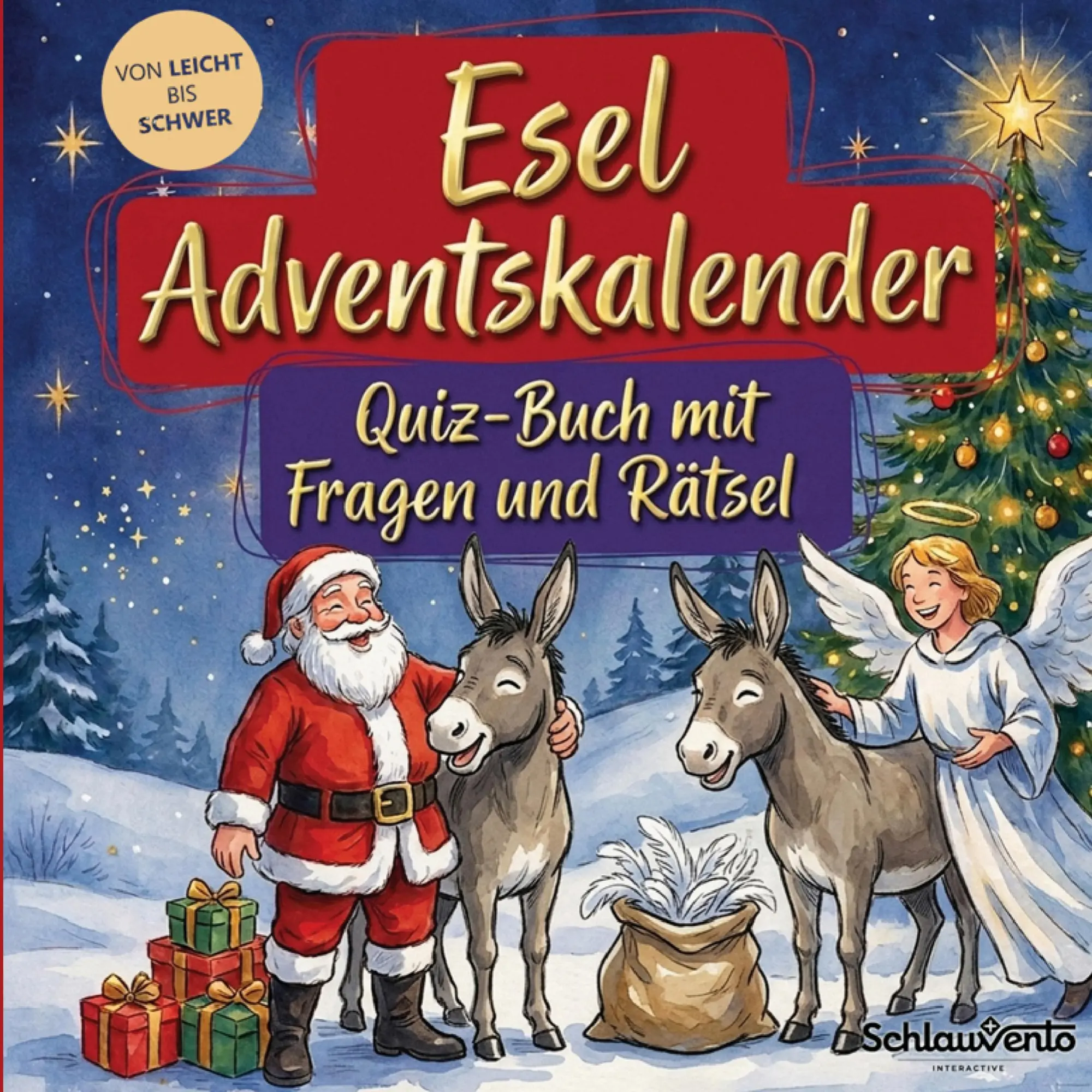 Cover: 9783693194638 | Esel-Adventskalender: Quiz-Buch mit Fragen und Rätsel | Interactive